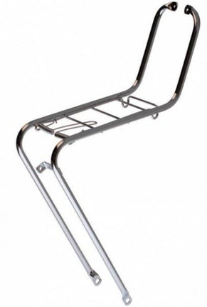 Steco Voordrager Met Klapper En Veer 26/28 Inch Chroom zilvergrijs 26 inch,28 inch
