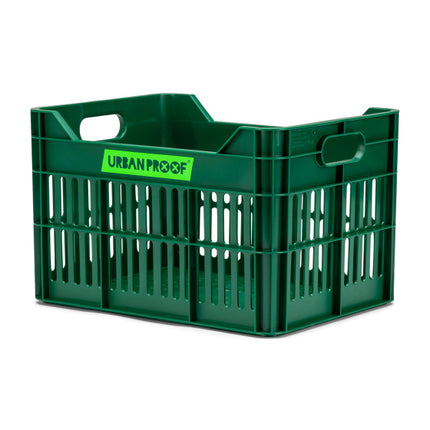 Urban Proof Junior Fietskrat 15 Liter Gerecycled Kunststof Retro Green