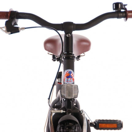 Volare Black Cruiser 18 Inch 27 Cm Jongens Terugtraprem Matzwart