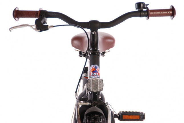 Volare Black Cruiser 18 Inch 27 Cm Jongens Terugtraprem Matzwart