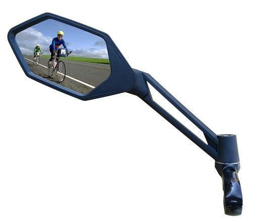 Vwp Fietsspiegel E-Bike Links 12 Cm Zwart
